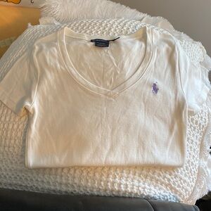 White polo t shirt size M